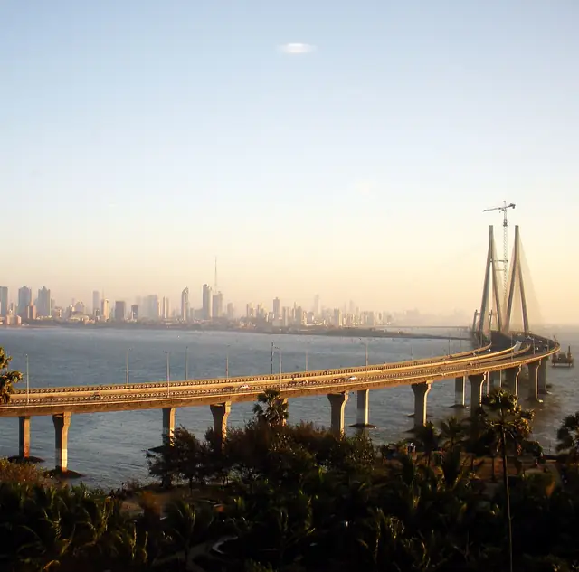Worli skyline and the Bandra–Worli Sea Link, Mumbai